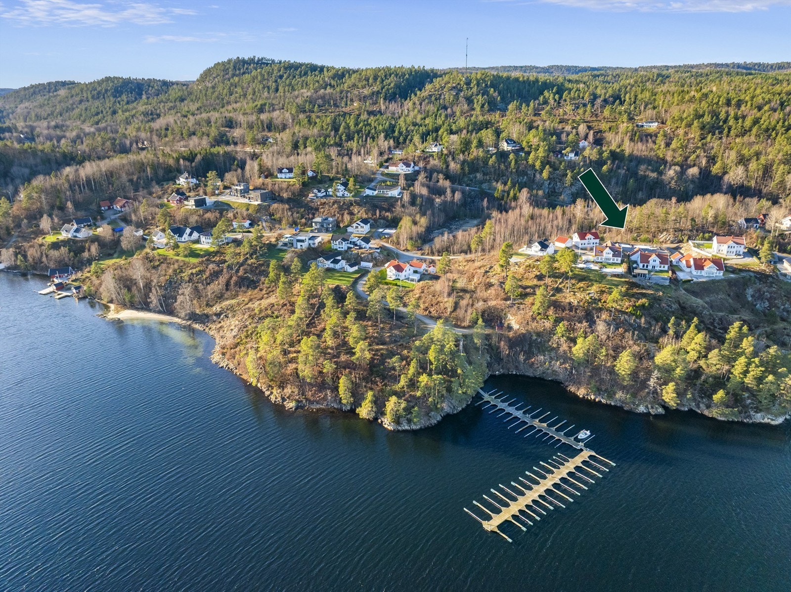Utsikten, et flott og sjønært boligfelt i Tvedestrand. Få minutter fra sentrum. Galleribilde