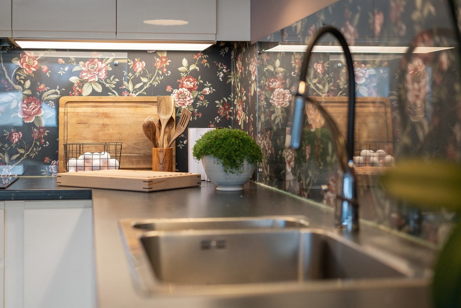 Detaljbilde kjøkken. Galleribilde