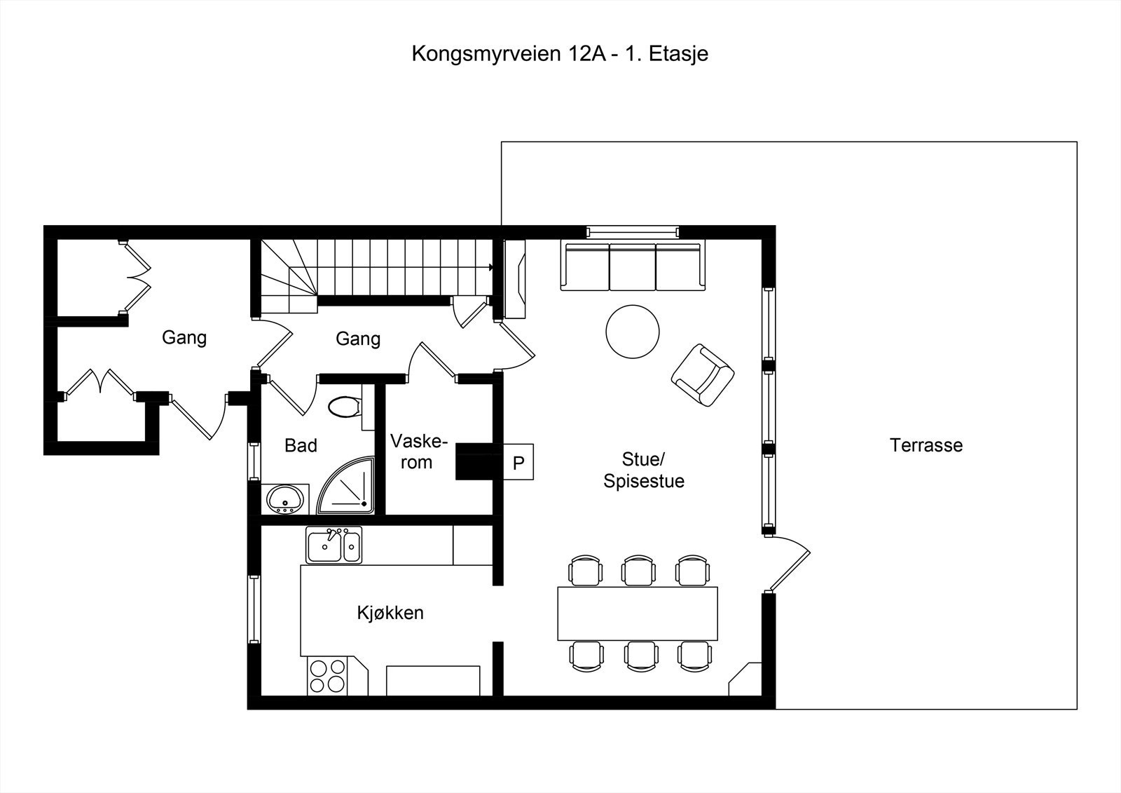 Planskisse Galleribilde