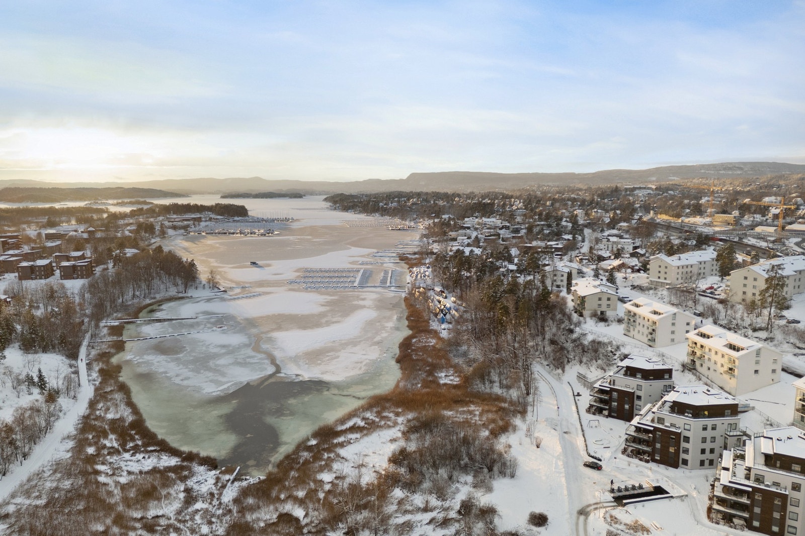 Holtekilen på vinterstid Galleribilde