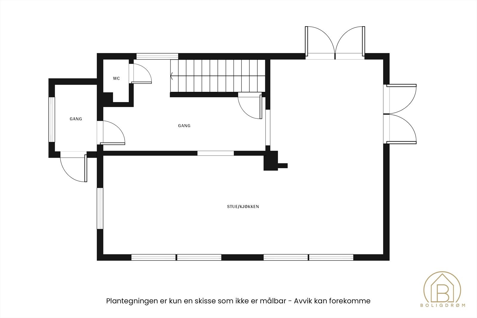 Plantegning 1. etasje. Galleribilde