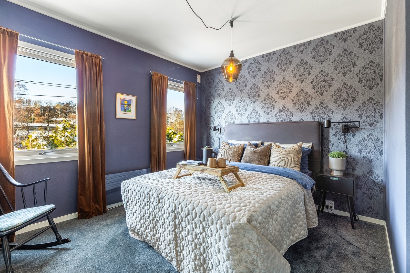 Hovedsoverom har god plass til dobbeltseng og annet møblement. Galleribilde