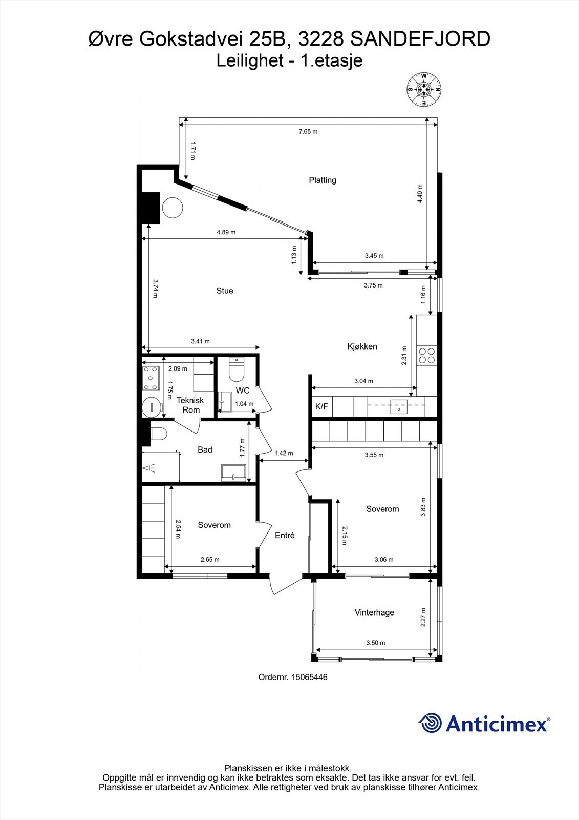 Plantegning Galleribilde