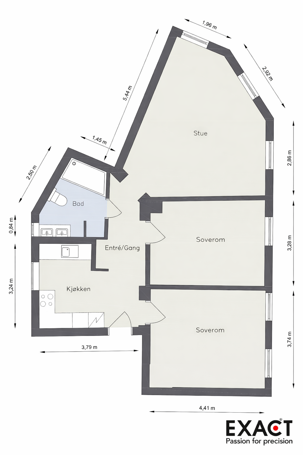 Plantegning Galleribilde