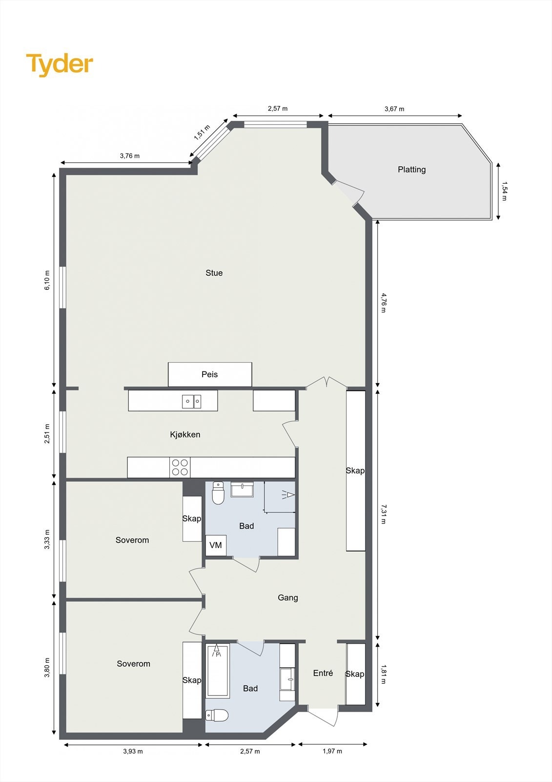 Plantegning Galleribilde