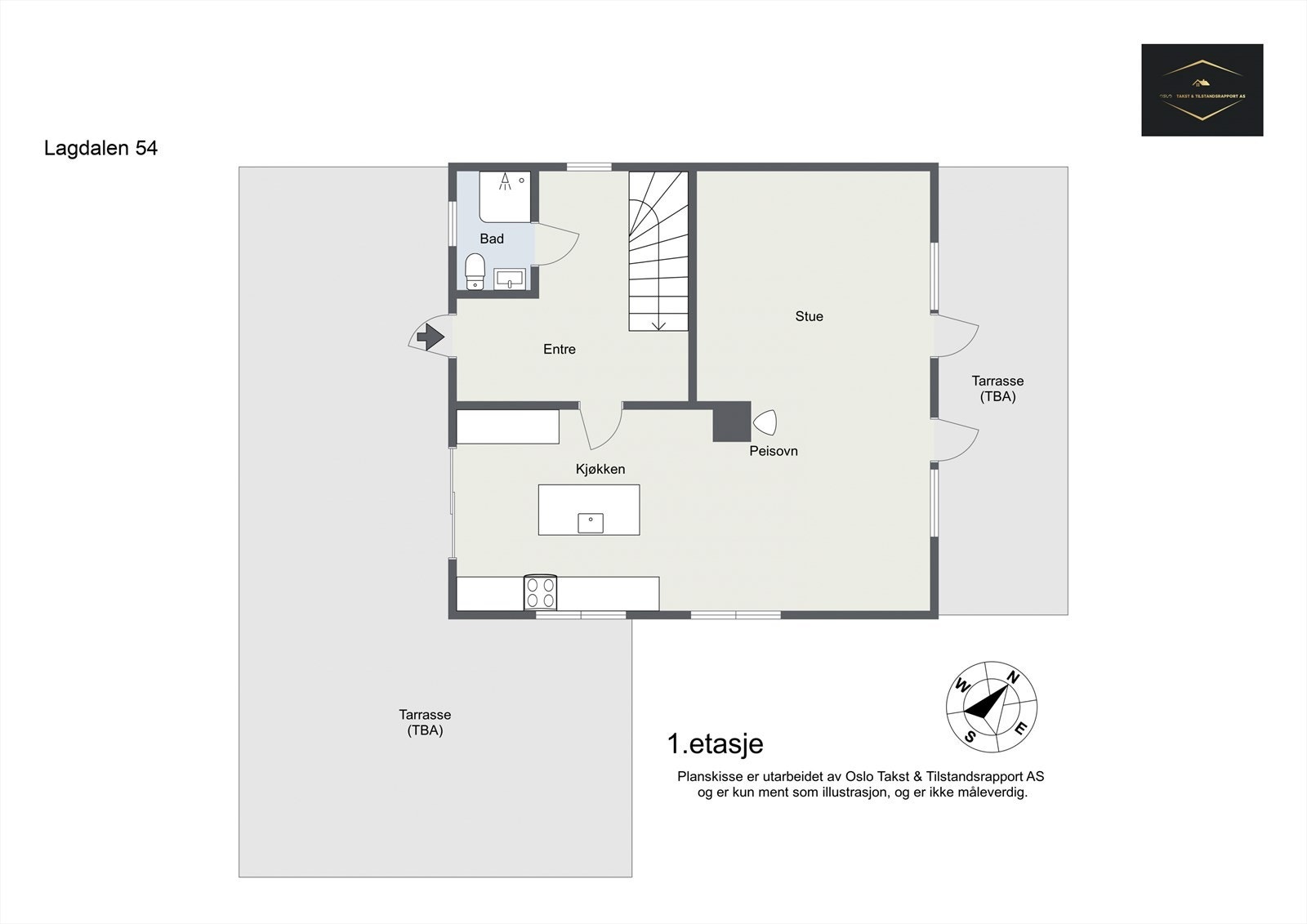 Planskisse - 1.etasje Galleribilde