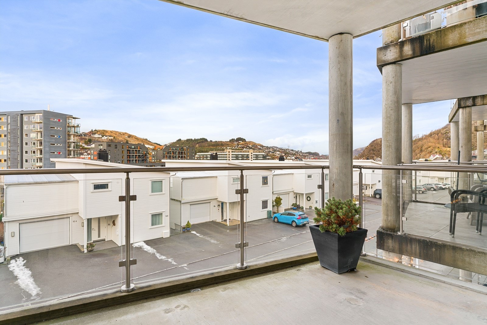 Gode solforhold på balkongen Galleribilde