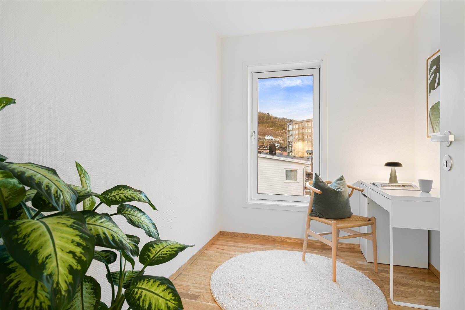 Innredet som kontor, men godkjent som soverom Galleribilde