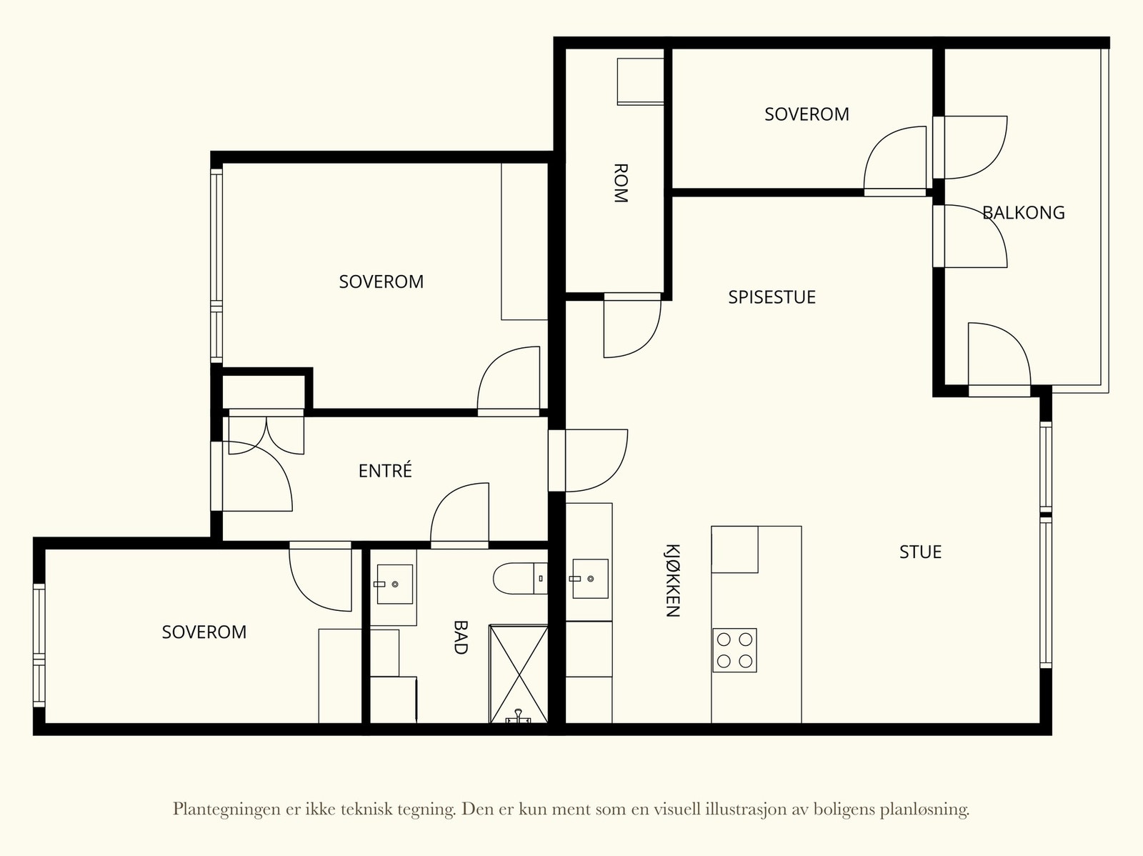 Plantegning 2. etasje, Galleribilde