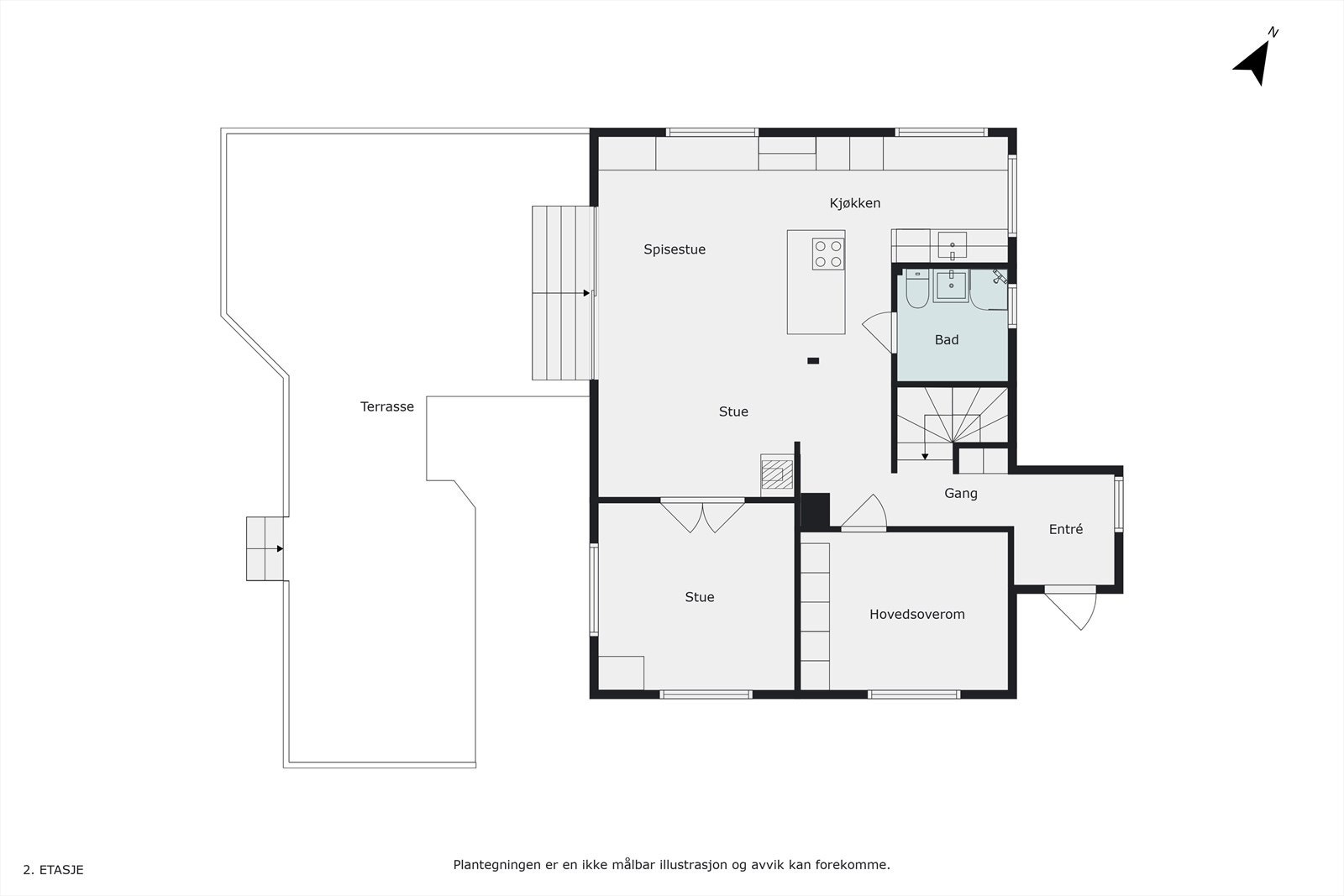 Plantegning - 1. etasje Galleribilde