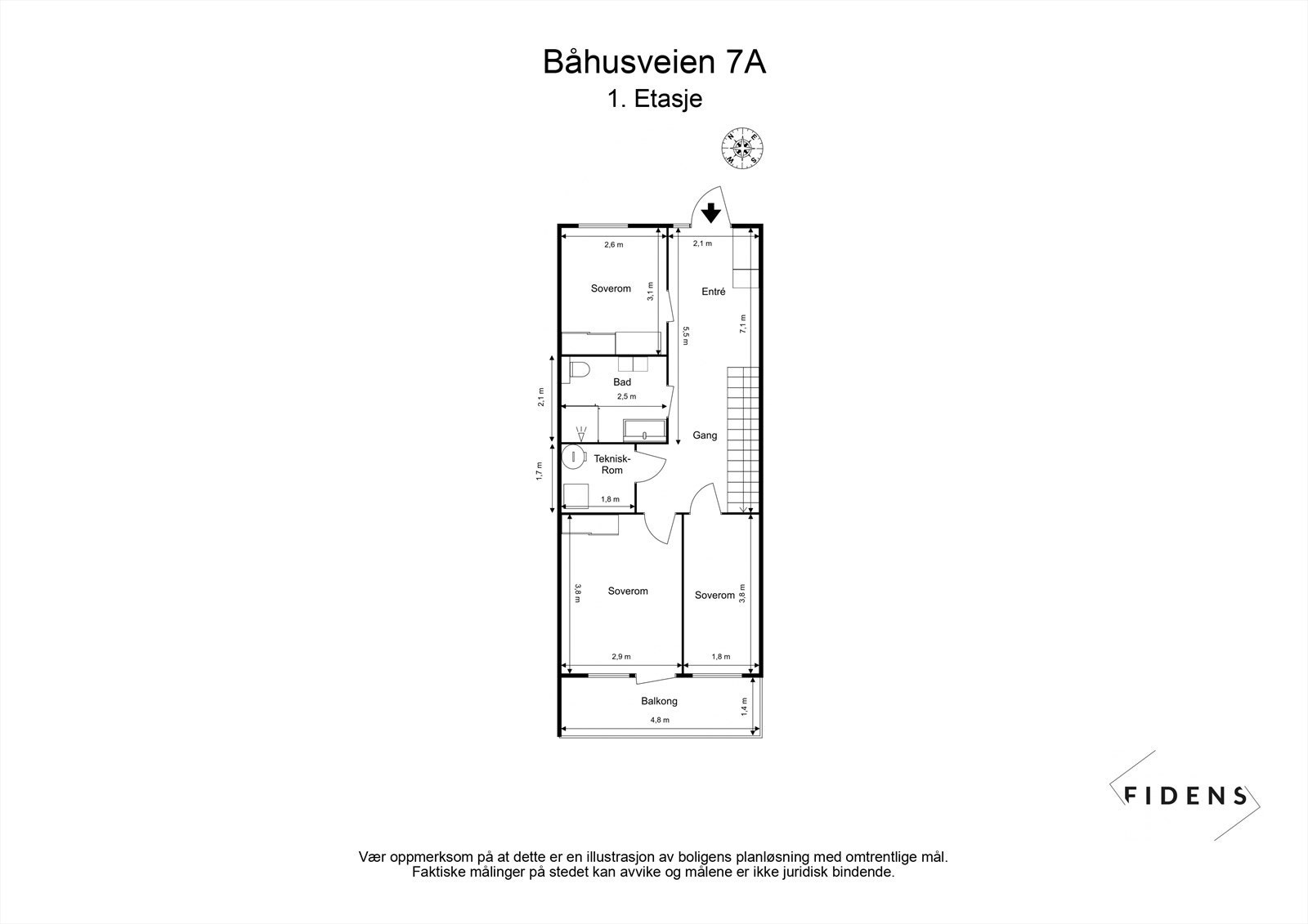 Plantegning 1. etasje. Galleribilde