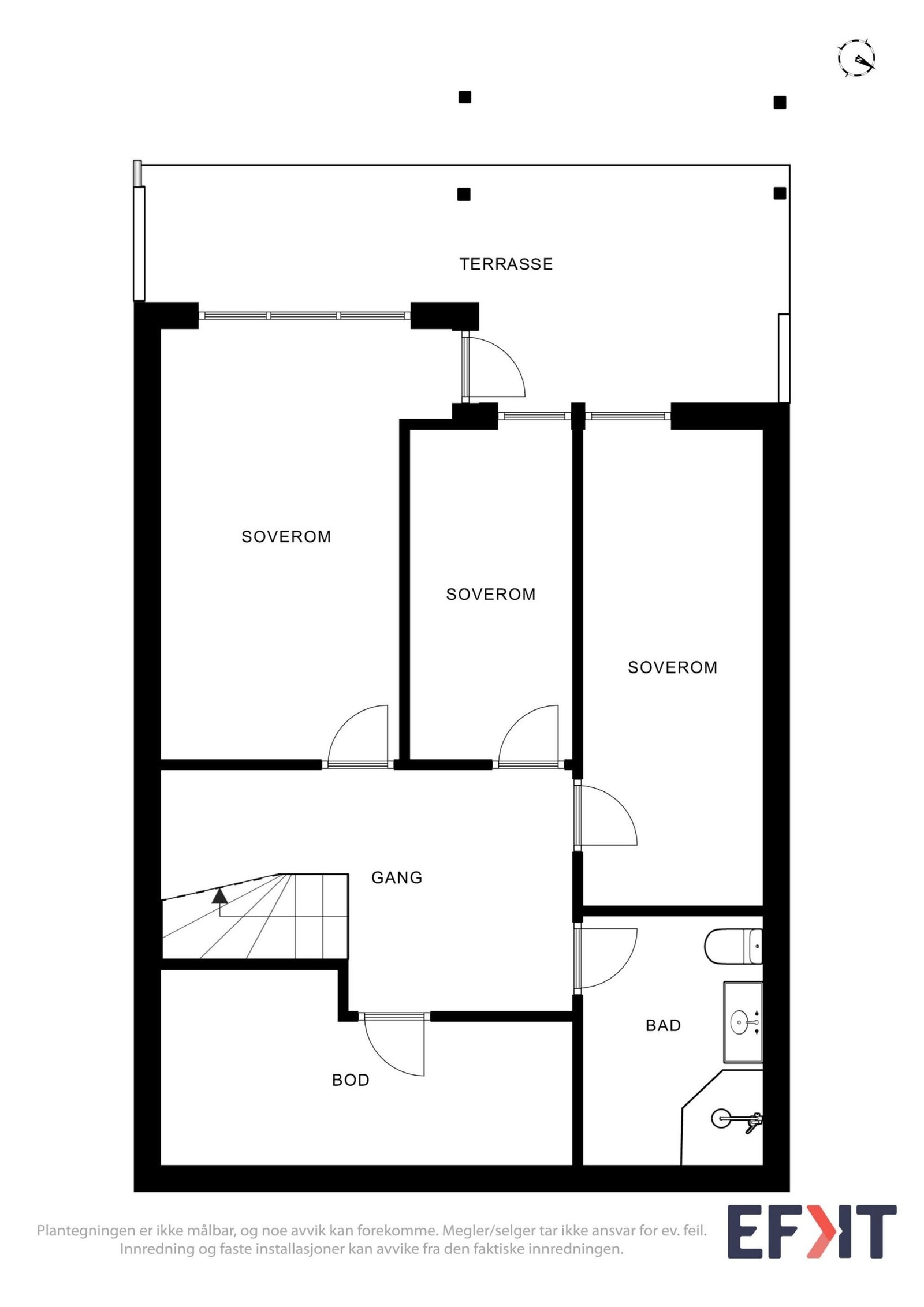 Plantegning underetasje. Galleribilde