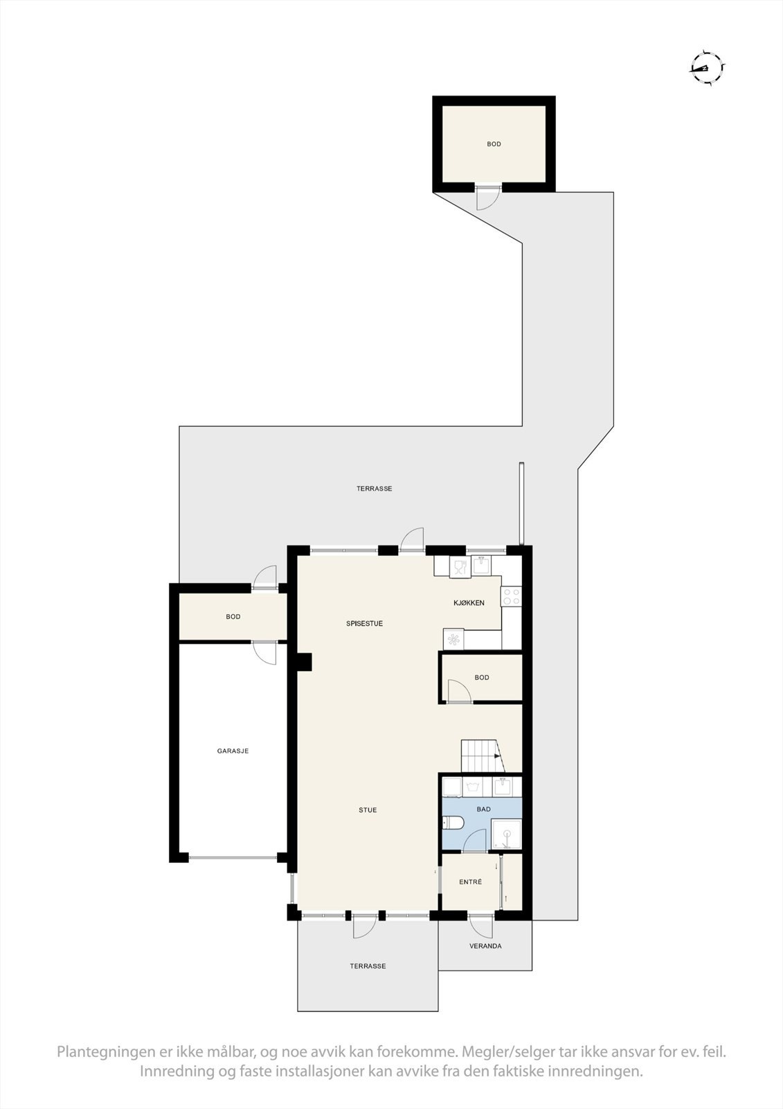 Plantegning 1. etg. Galleribilde