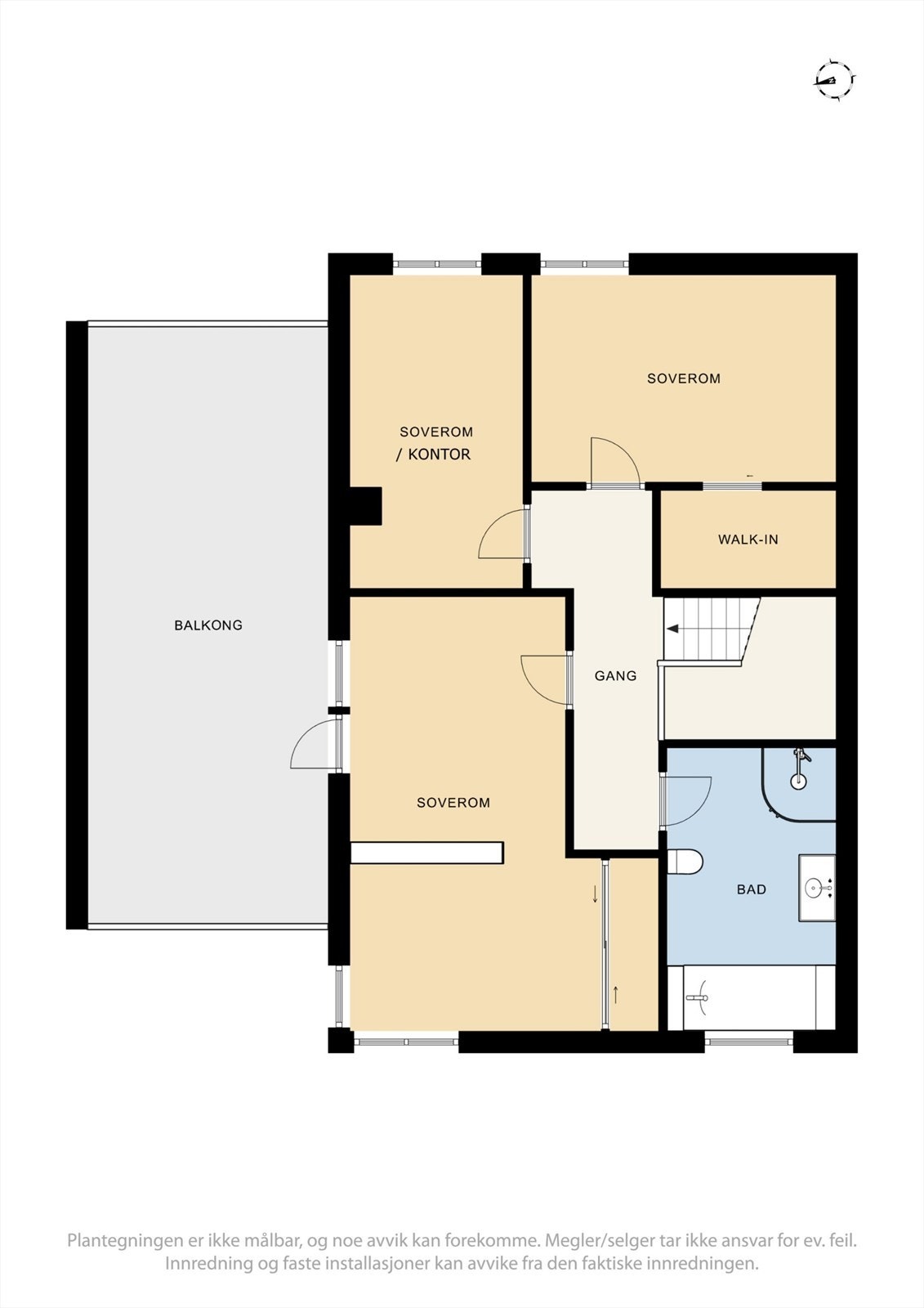 Plantegning 2. etg. Galleribilde