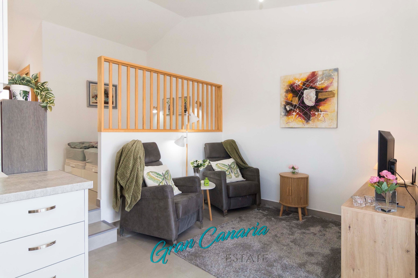 Hygglig stue Galleribilde