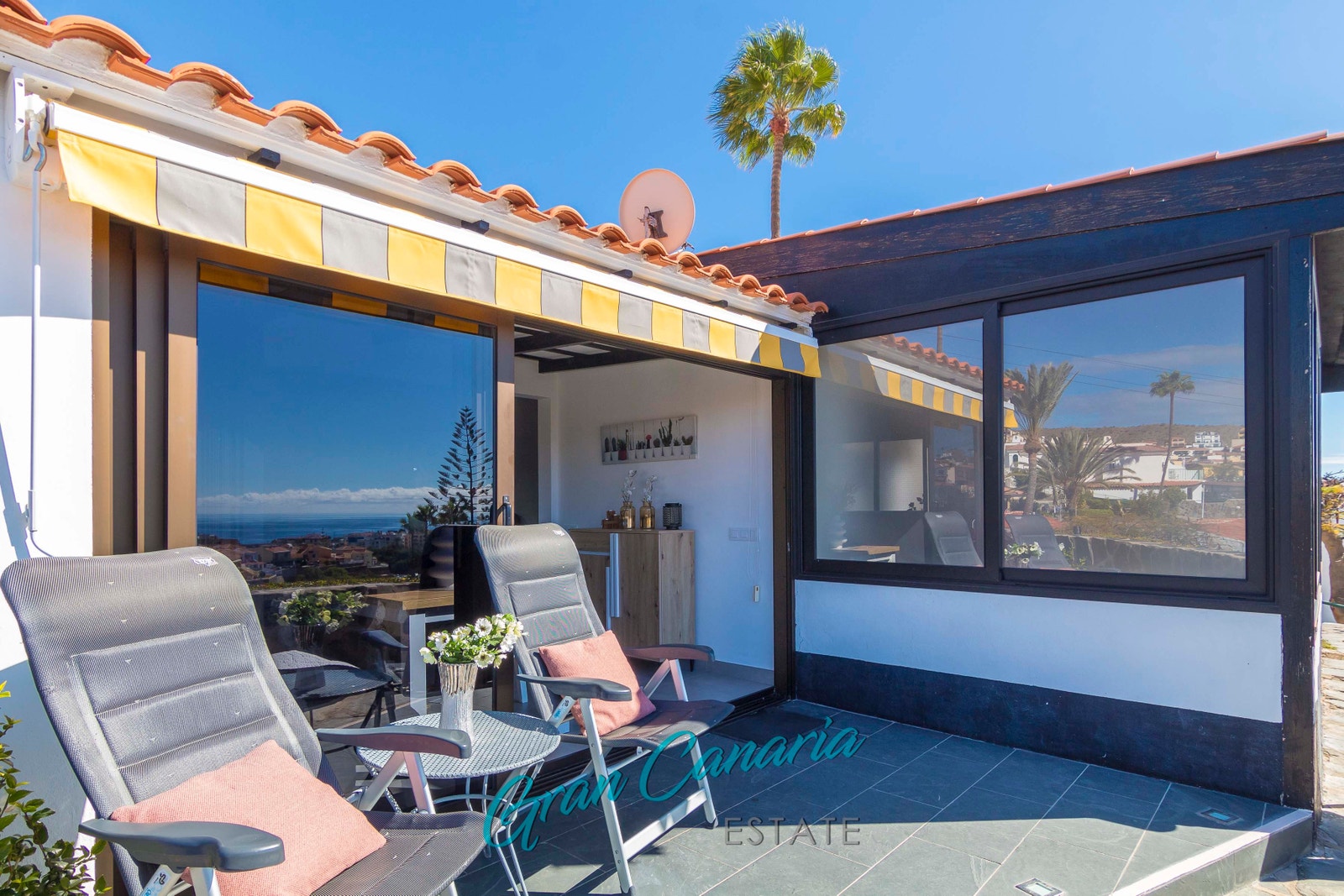 Nydelig terrasse Galleribilde