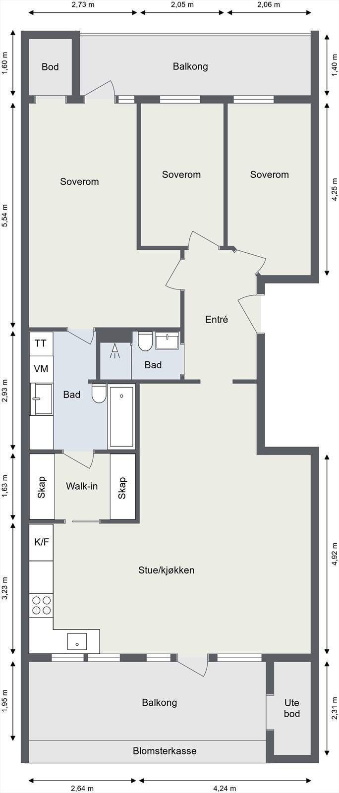 Alternativ plantegning Galleribilde