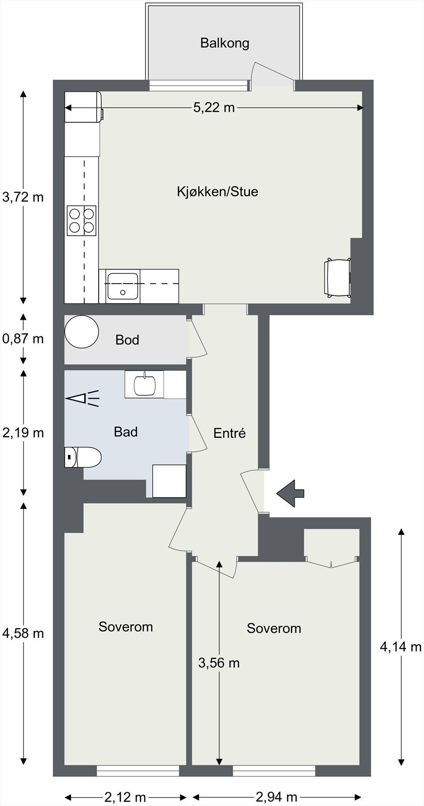 Plantegning til orientering. Galleribilde
