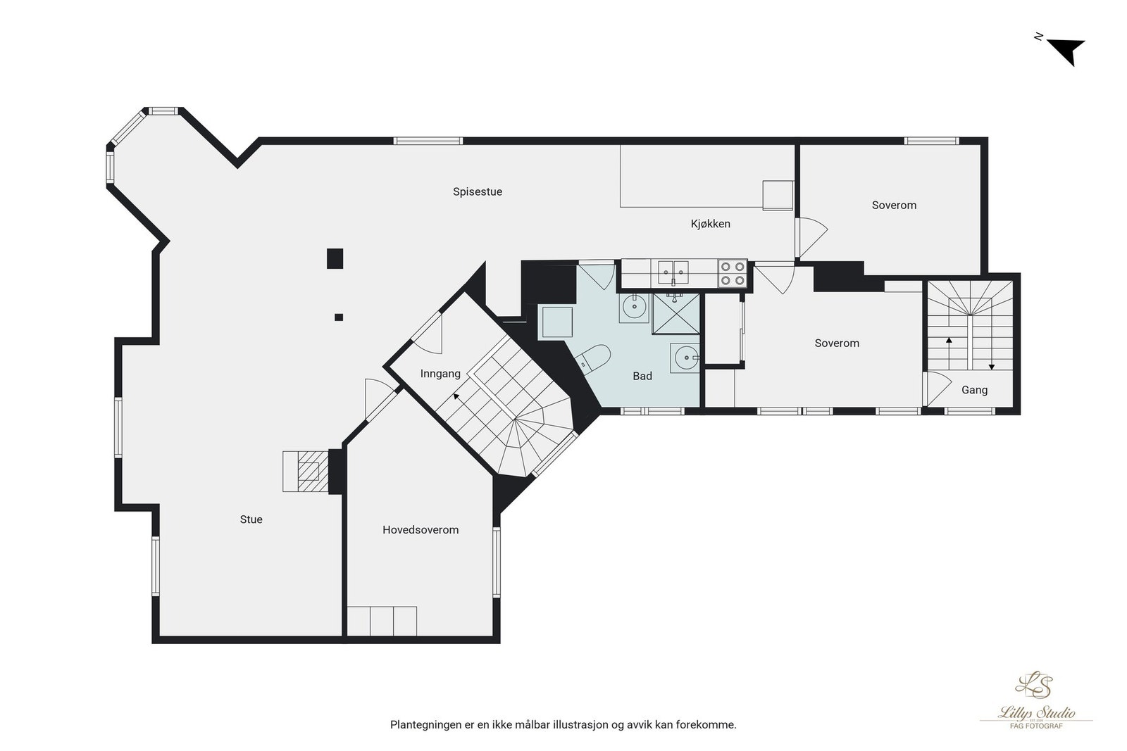 Plantegning. Galleribilde