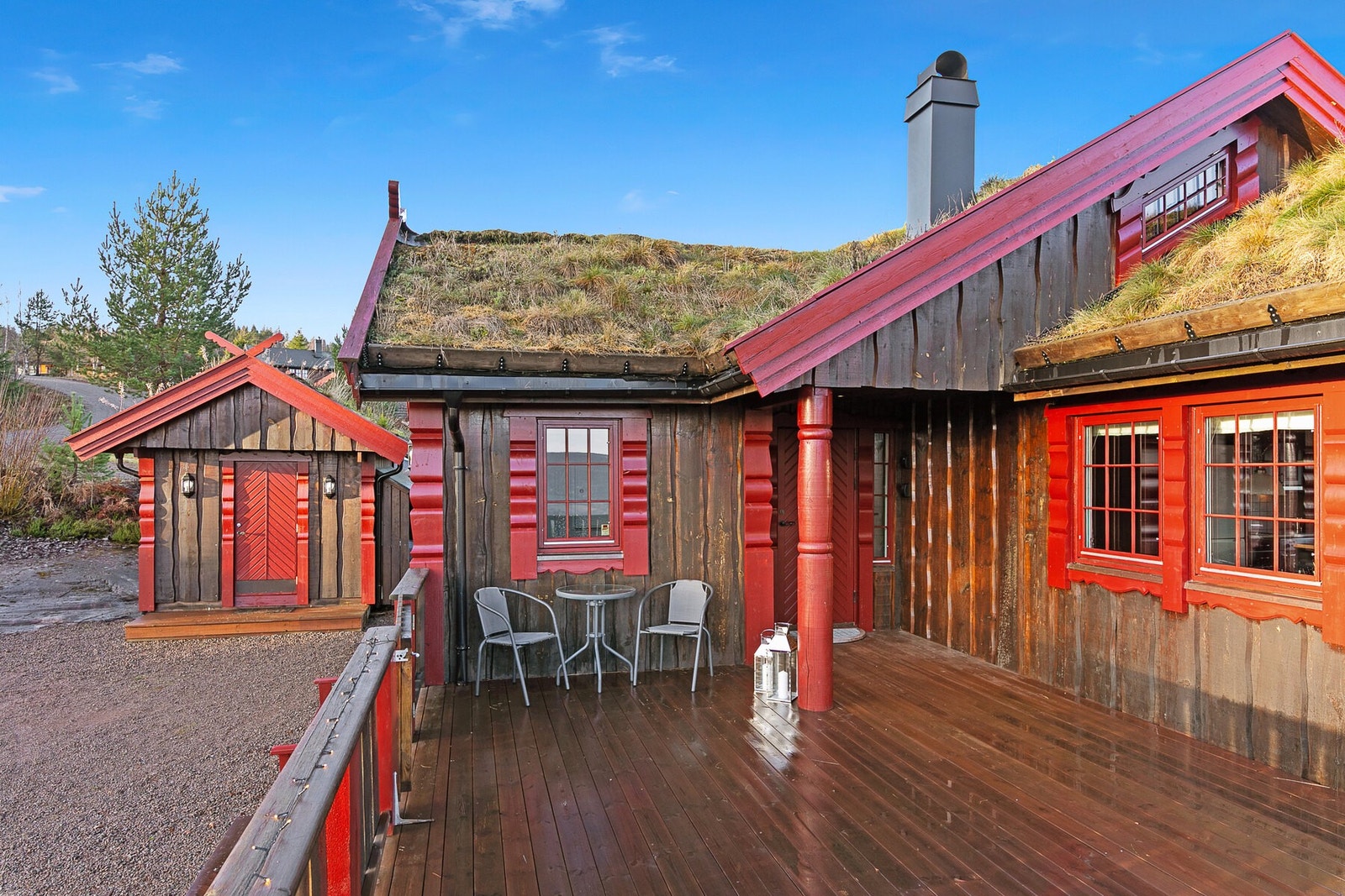 Hytta fremstår svært godt holdt av hyttas eneste eier. Galleribilde