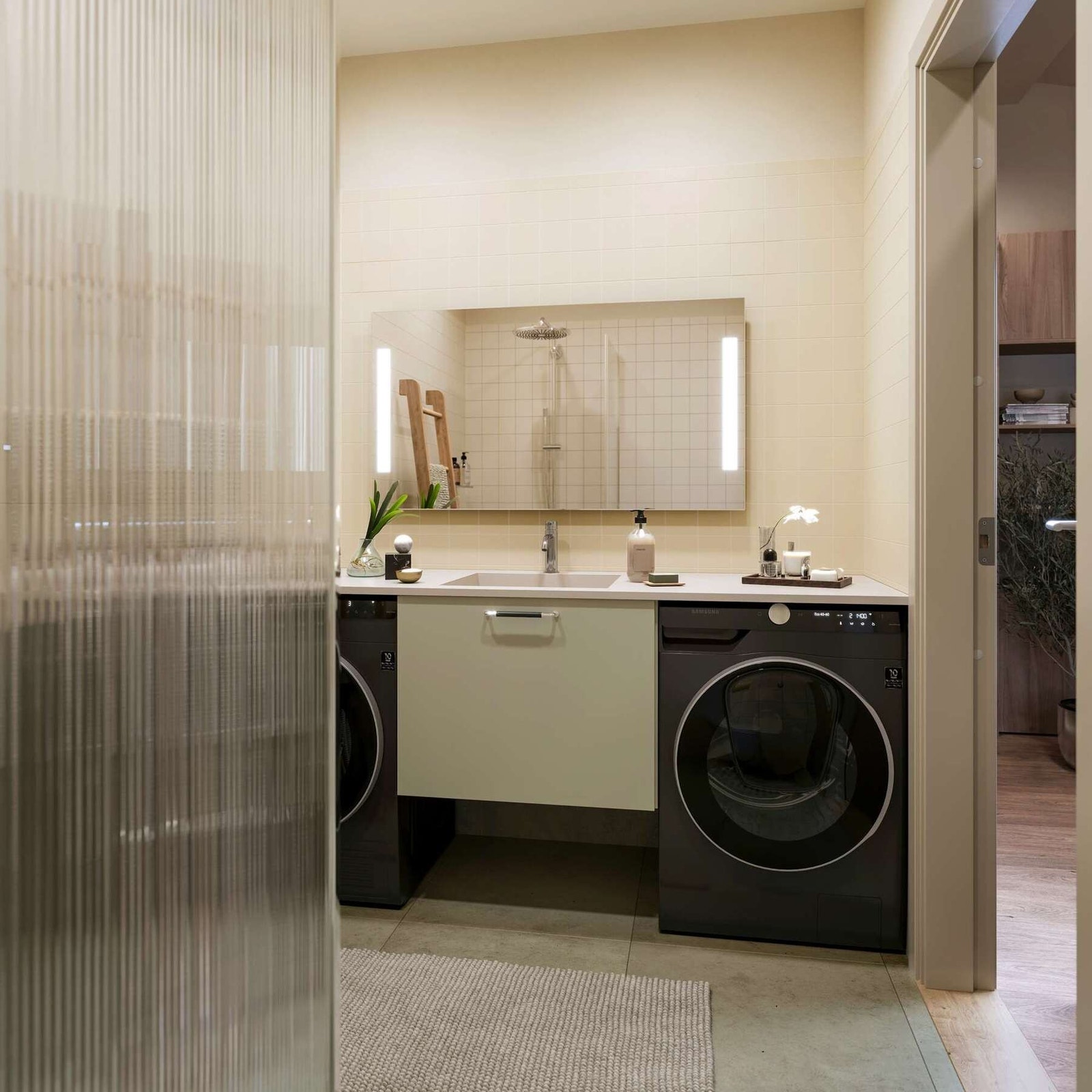 Bildet er en illustrasjon av baderom. Bildet kan avvike fra ferdig leveranse Galleribilde