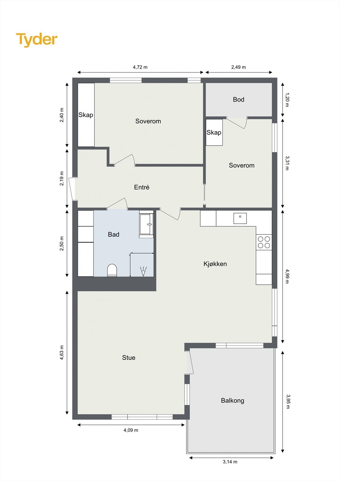 Plantegning Galleribilde