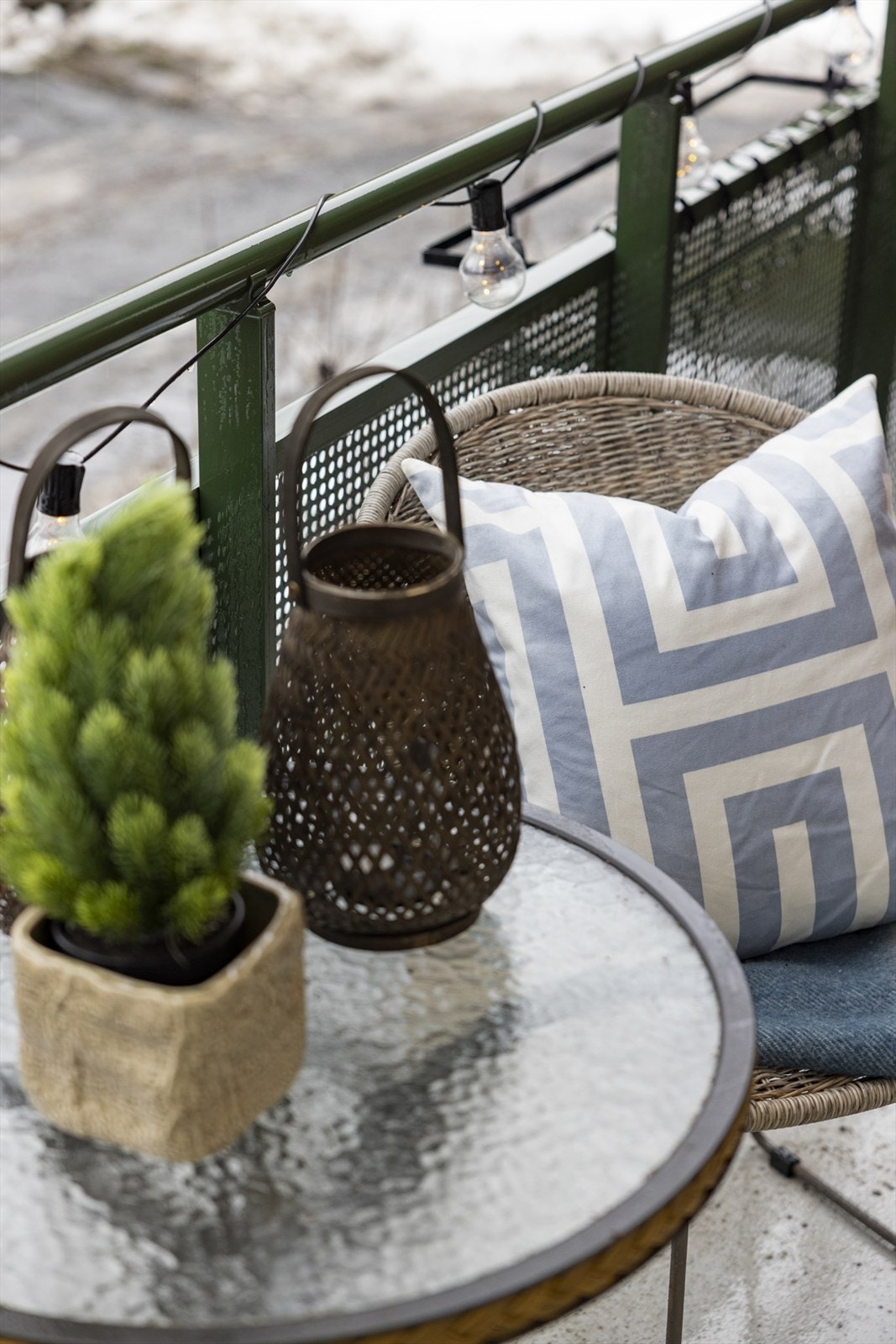 Fra balkongen - perfekt til morgenkaffen. Galleribilde