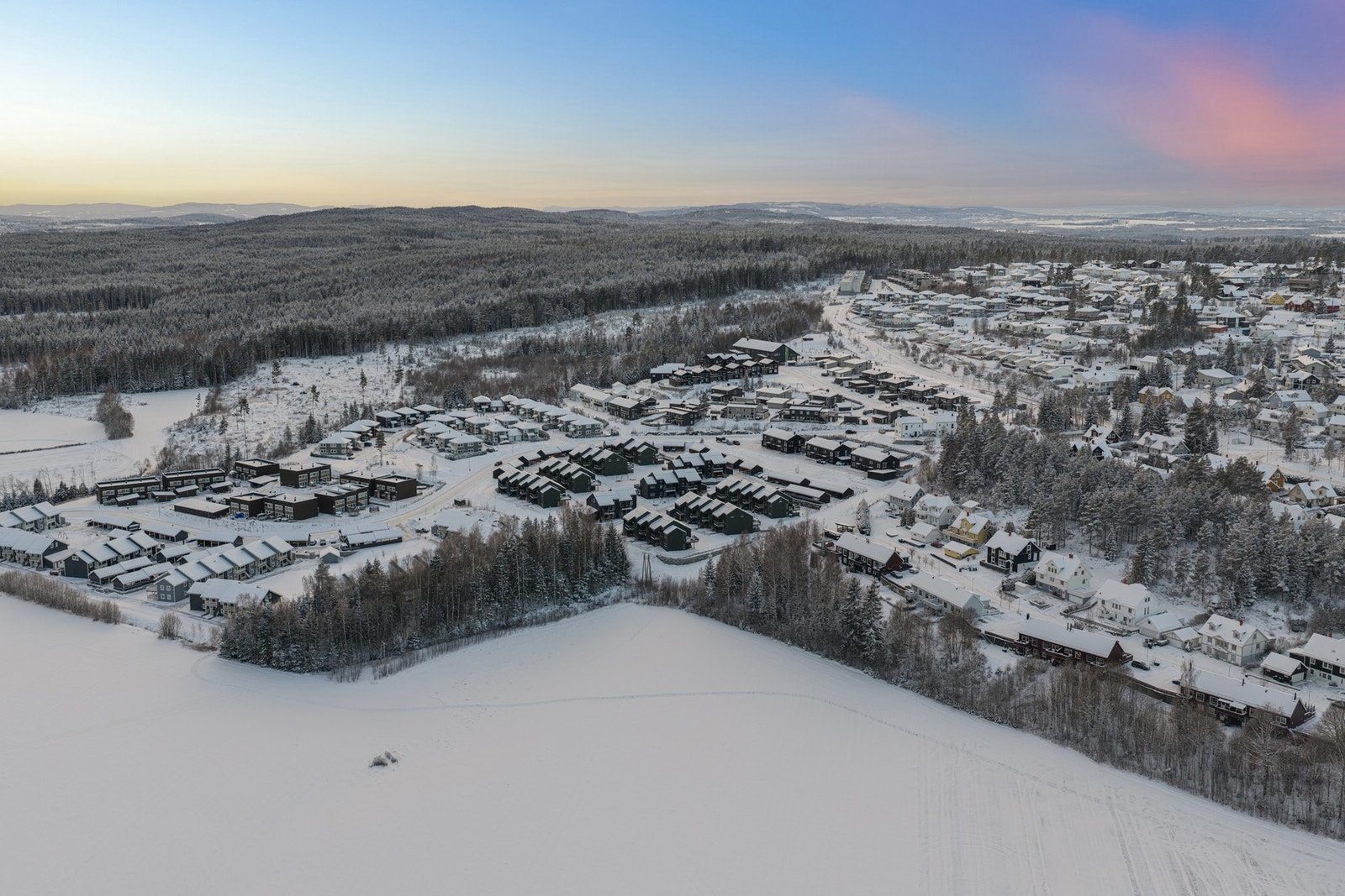 Neskollen har et eget lite sentrumsområde med barnehager, barneskole og dagligvarebutikker. Stedet byr også på store rekreasjonsarealer med fine tur- og sykkelstier, samt skiløyper om vinteren. Galleribilde