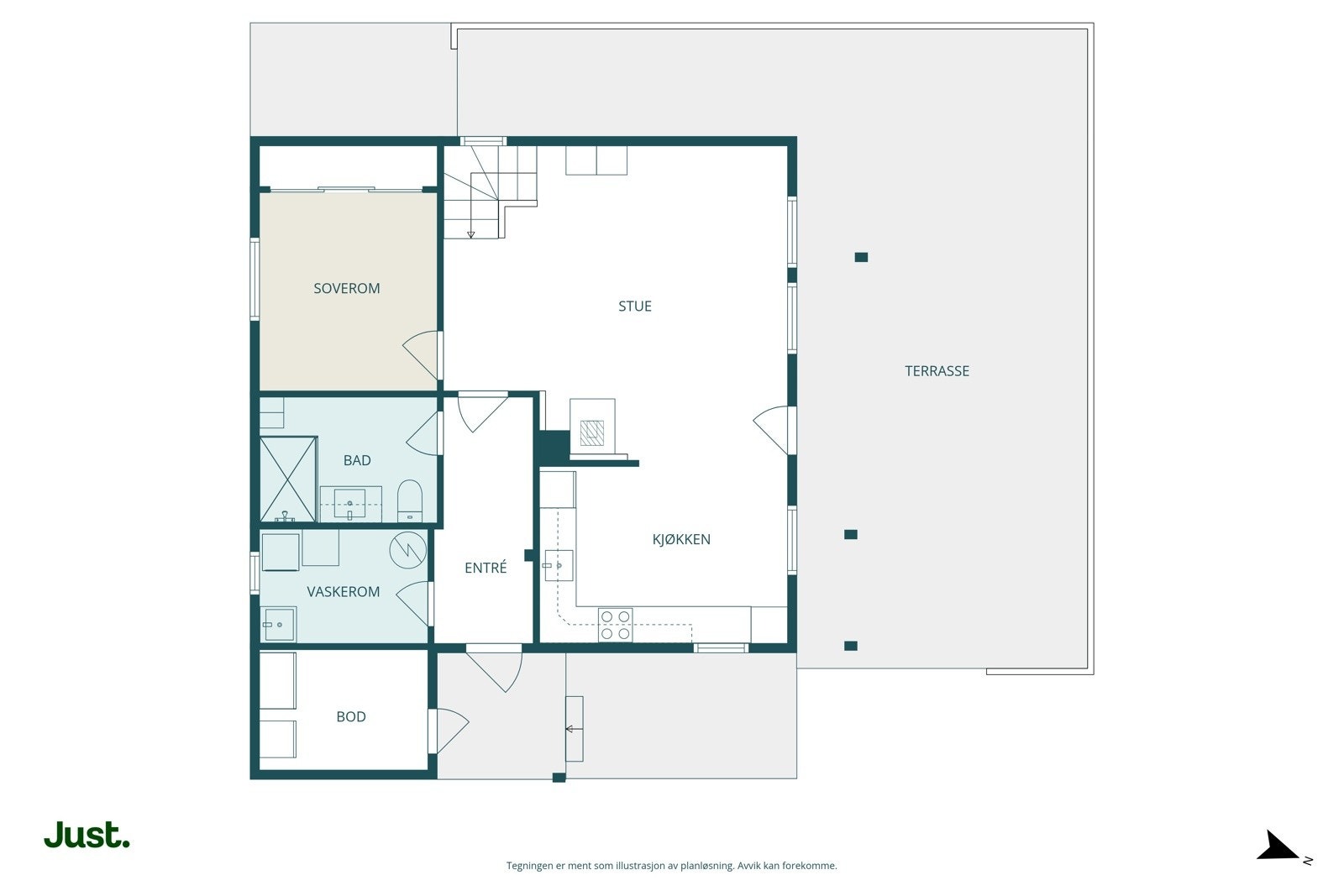 Planskisse 1.etasje.