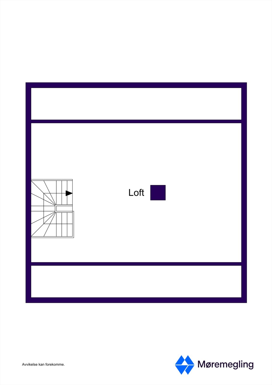 Uinnredet loft Galleribilde