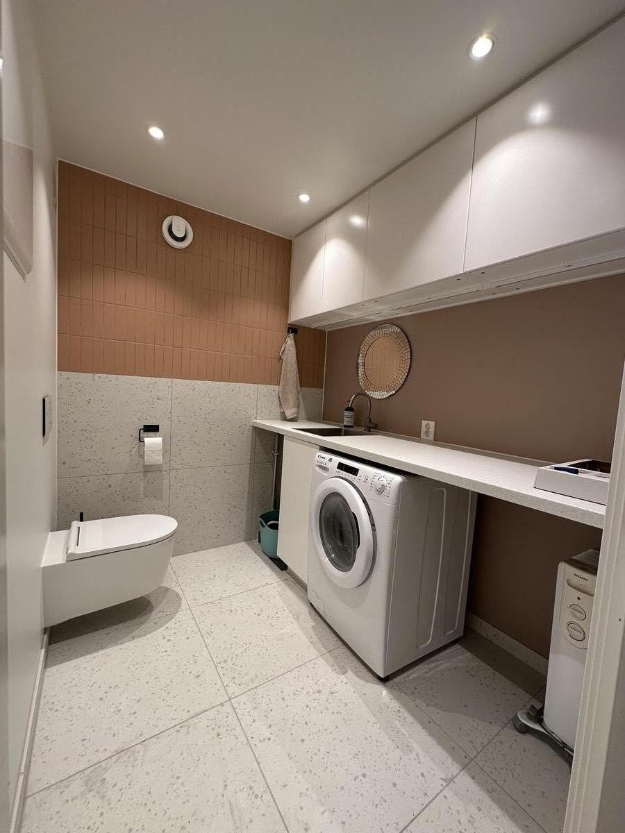 Ekstra wc på vaskerommet - renovert sommeren 2023. Galleribilde