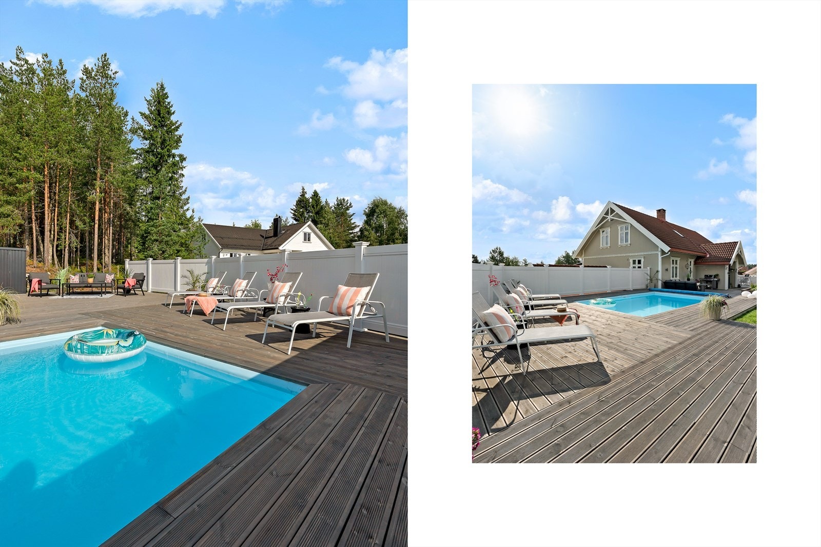 Flott bassengområde. Galleribilde