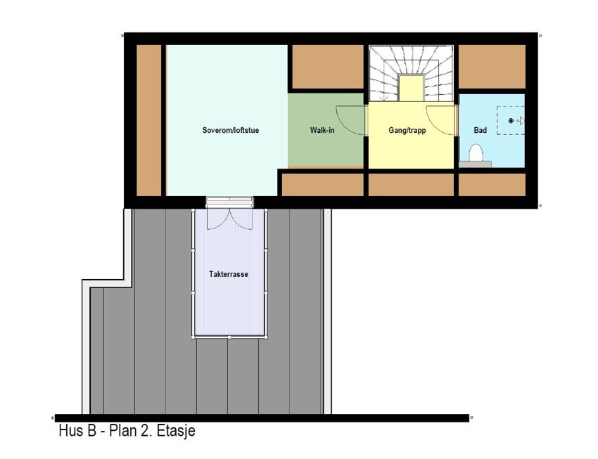 Plantegning loft Galleribilde