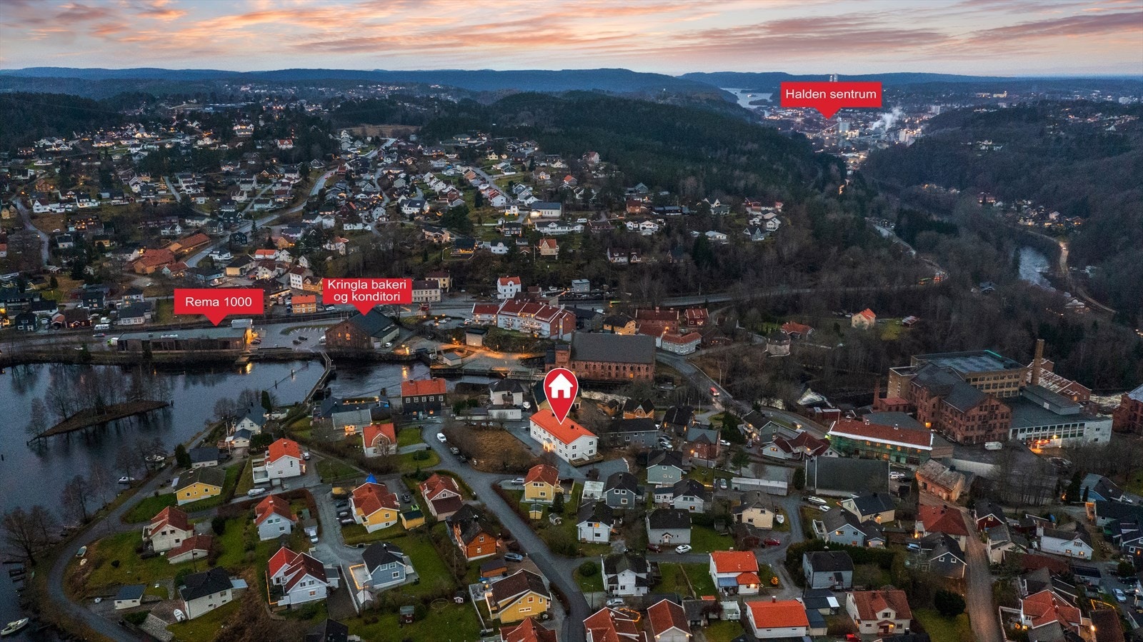 Leiligheten ligger i et rolig og etablert boligområde i Tistedal, kun få minutter kjøretur fra Halden sentrum. Galleribilde