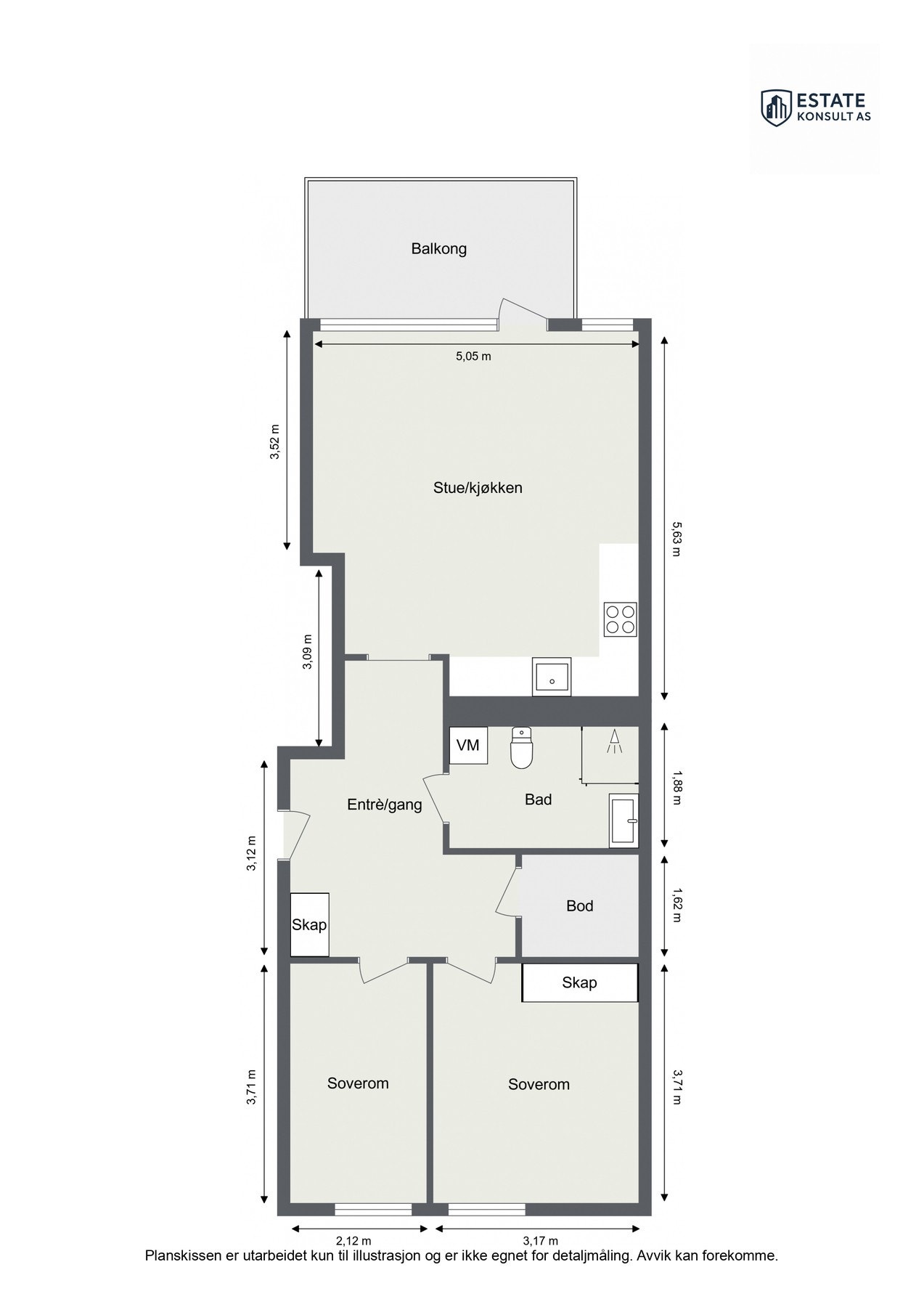 Planskisse Galleribilde