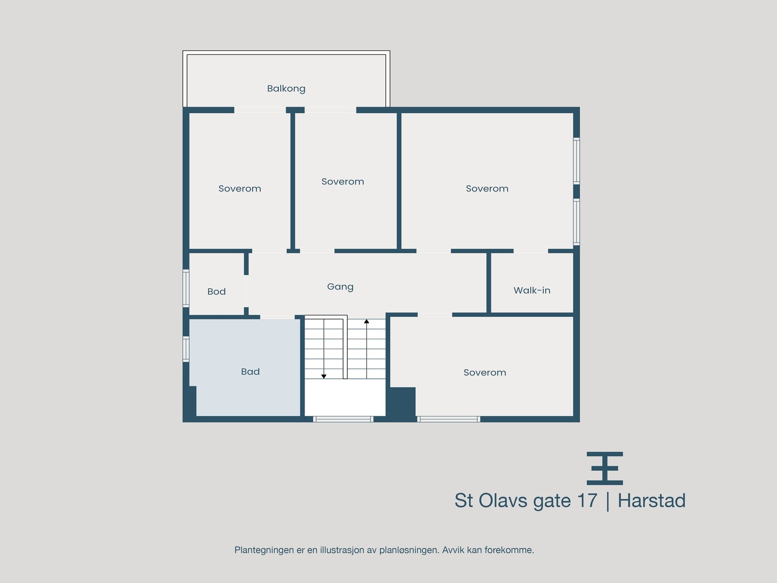 Plantegning 2. etasje Galleribilde