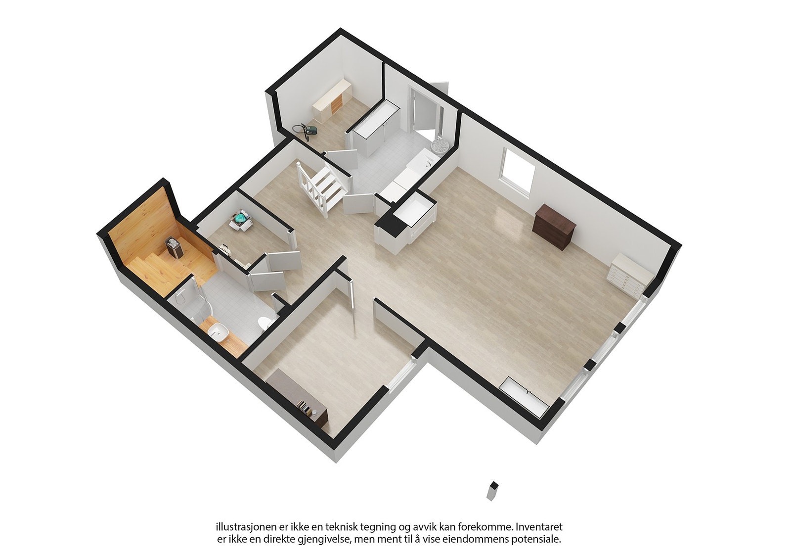 Plantegning Underetasje Galleribilde