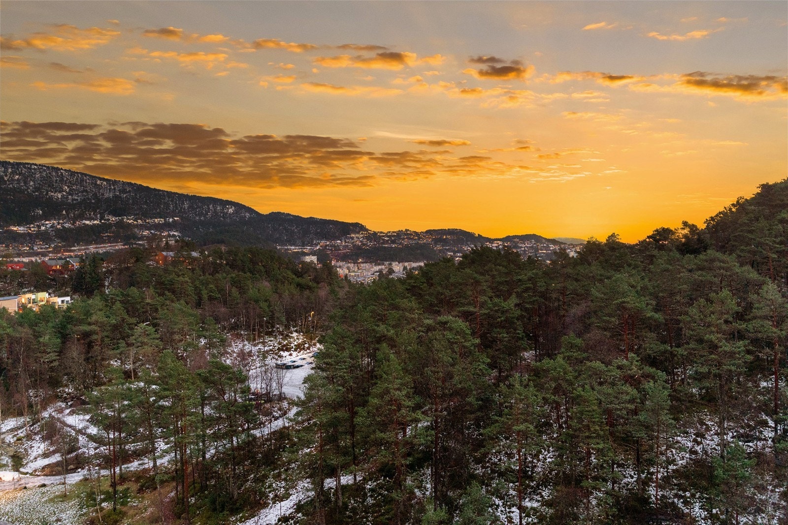Utsikten fra balkongen Galleribilde