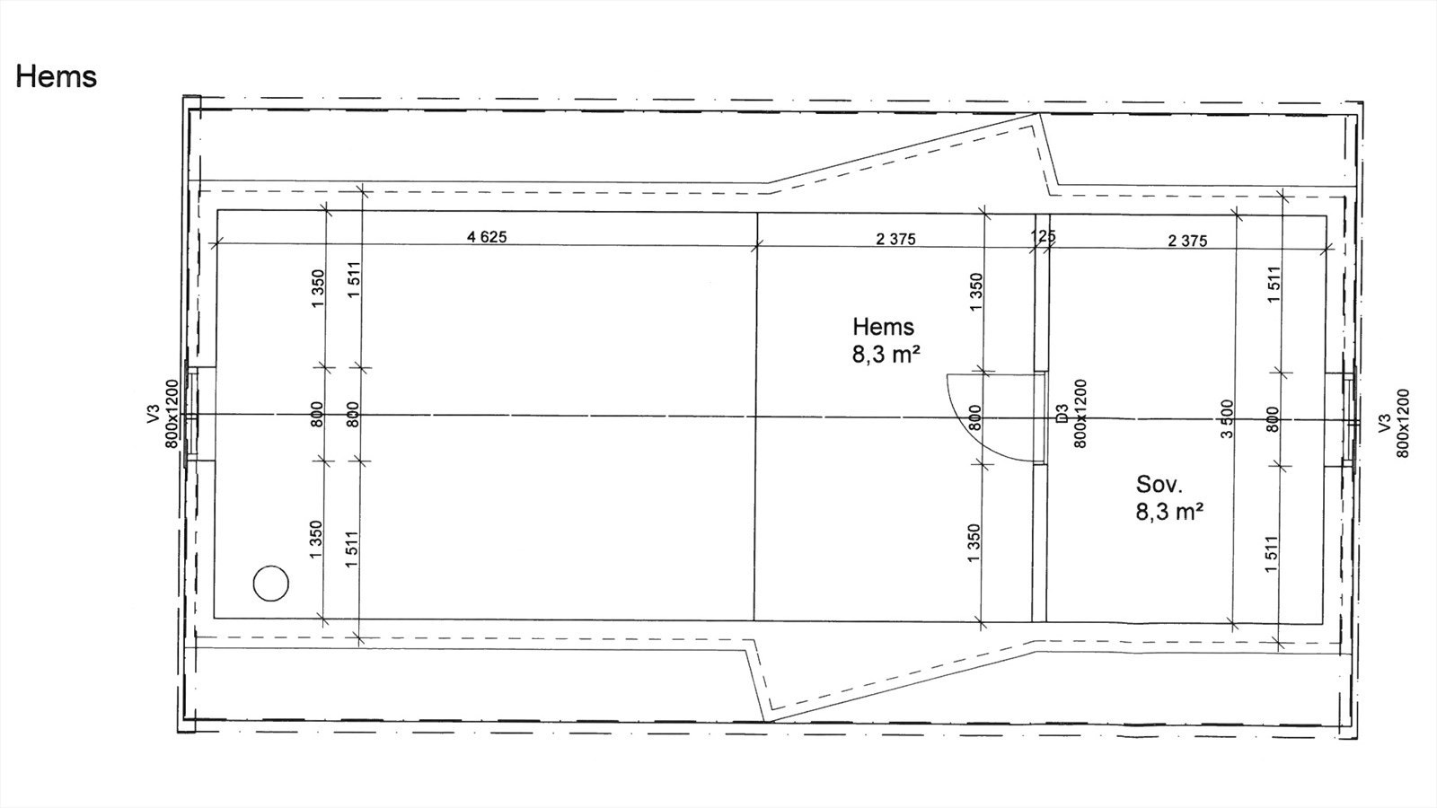 Plantegning hems Galleribilde