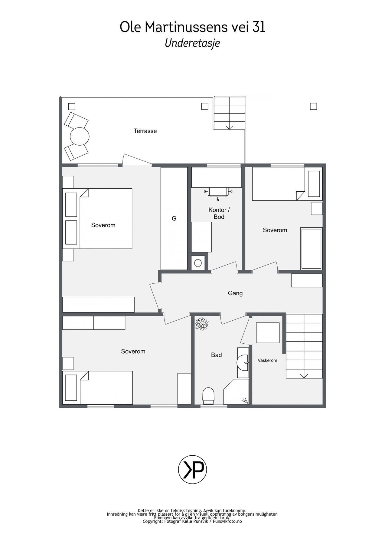 Plantegning - Underetasje Galleribilde