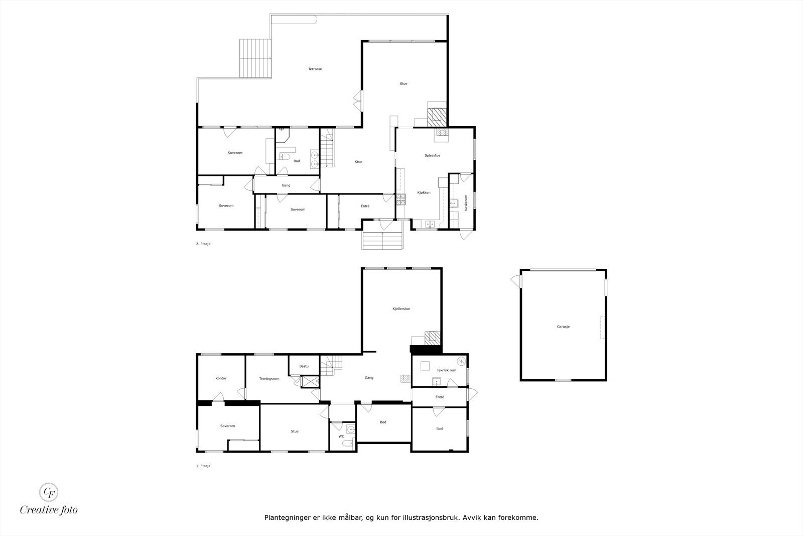 Plantegning Galleribilde