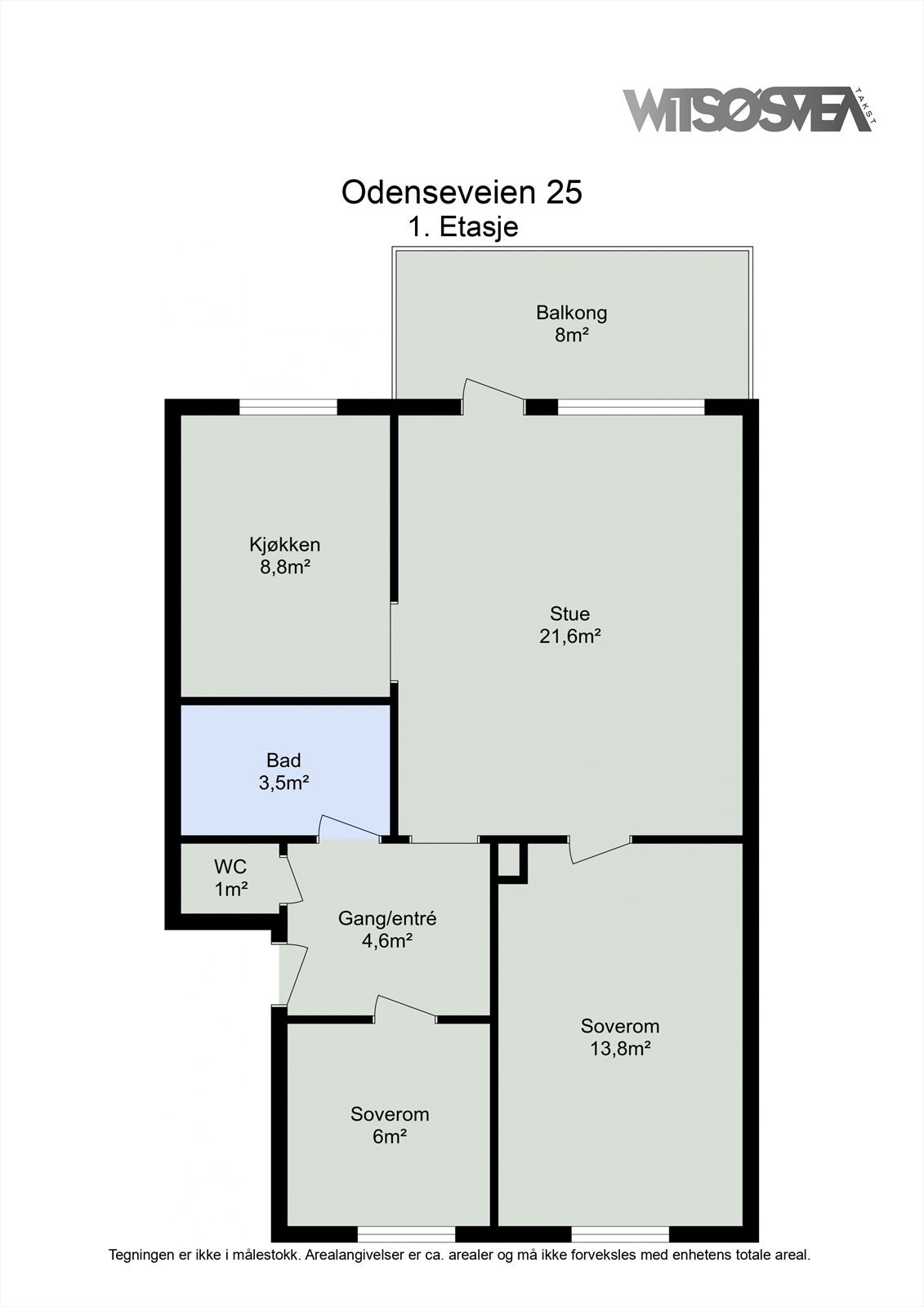 Planskisse 1. etasje Galleribilde