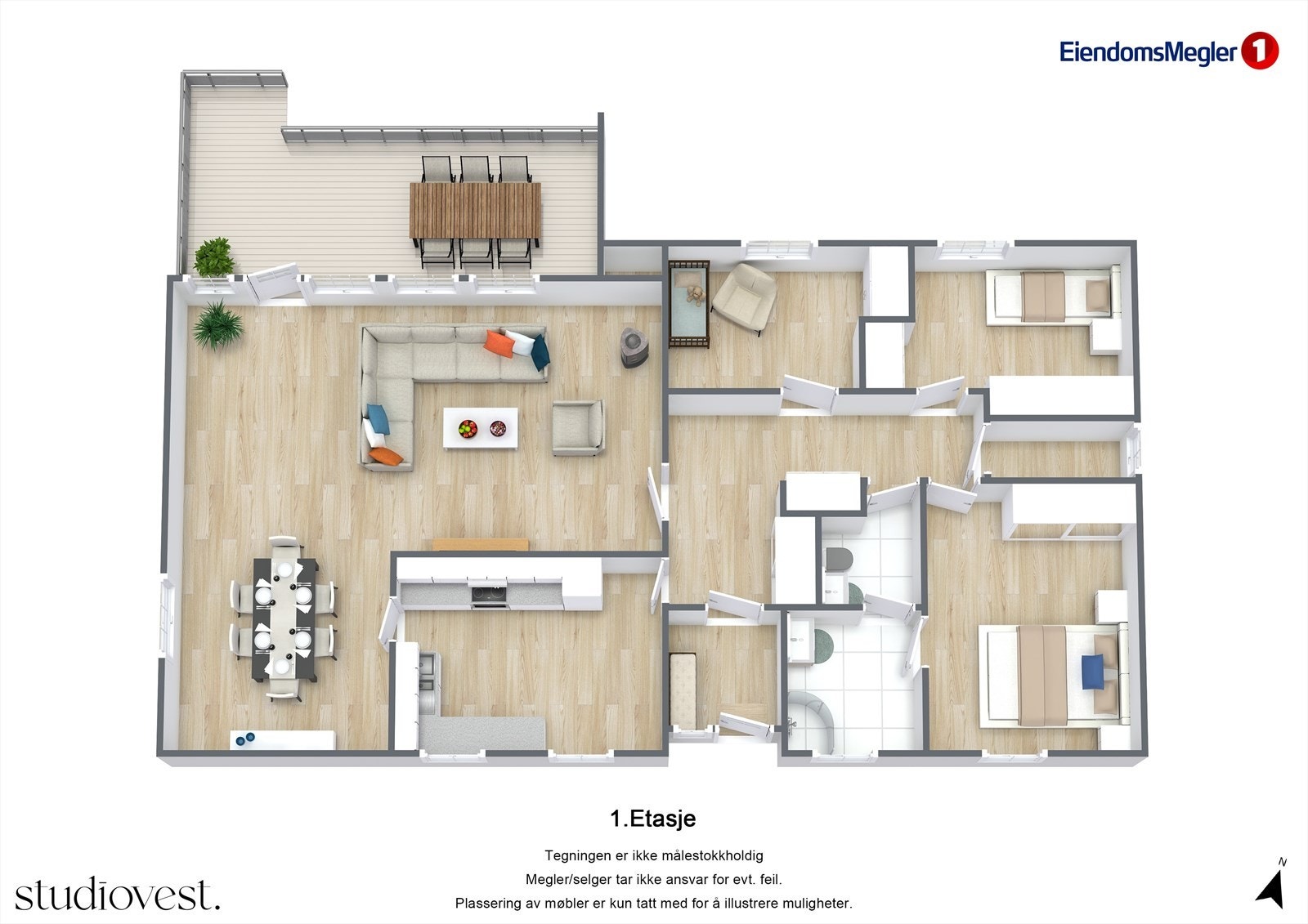 Planskisse 3D Galleribilde