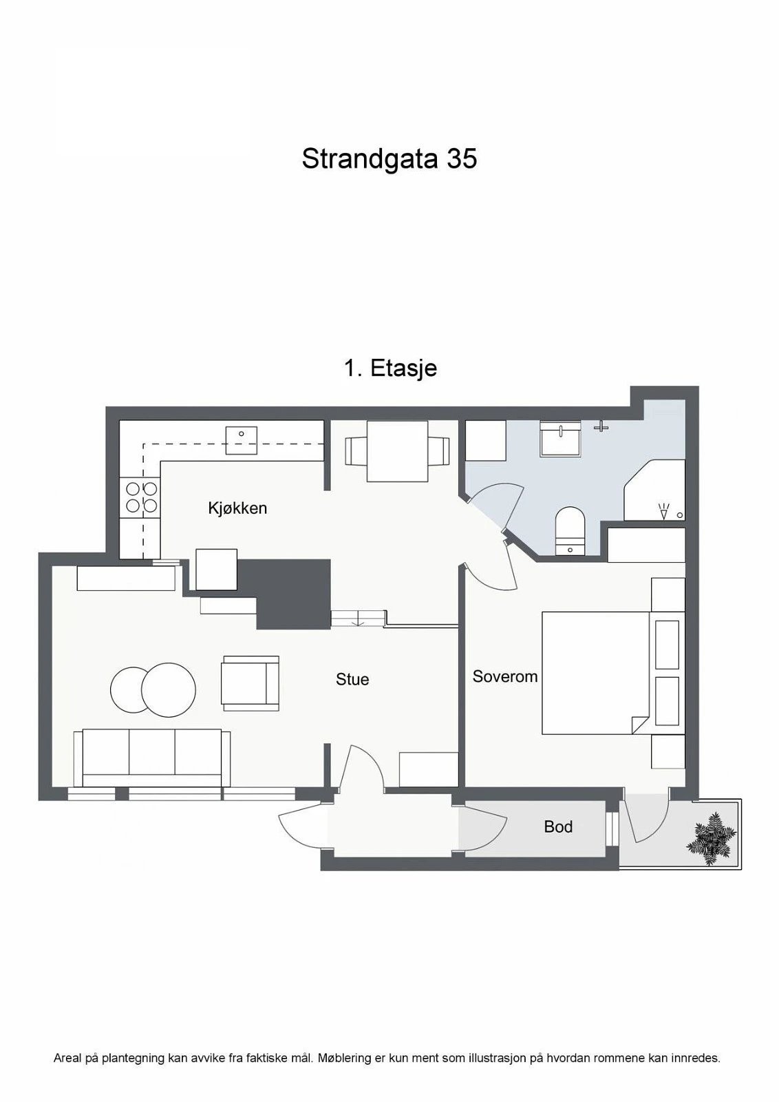 Planløsning 2d Galleribilde