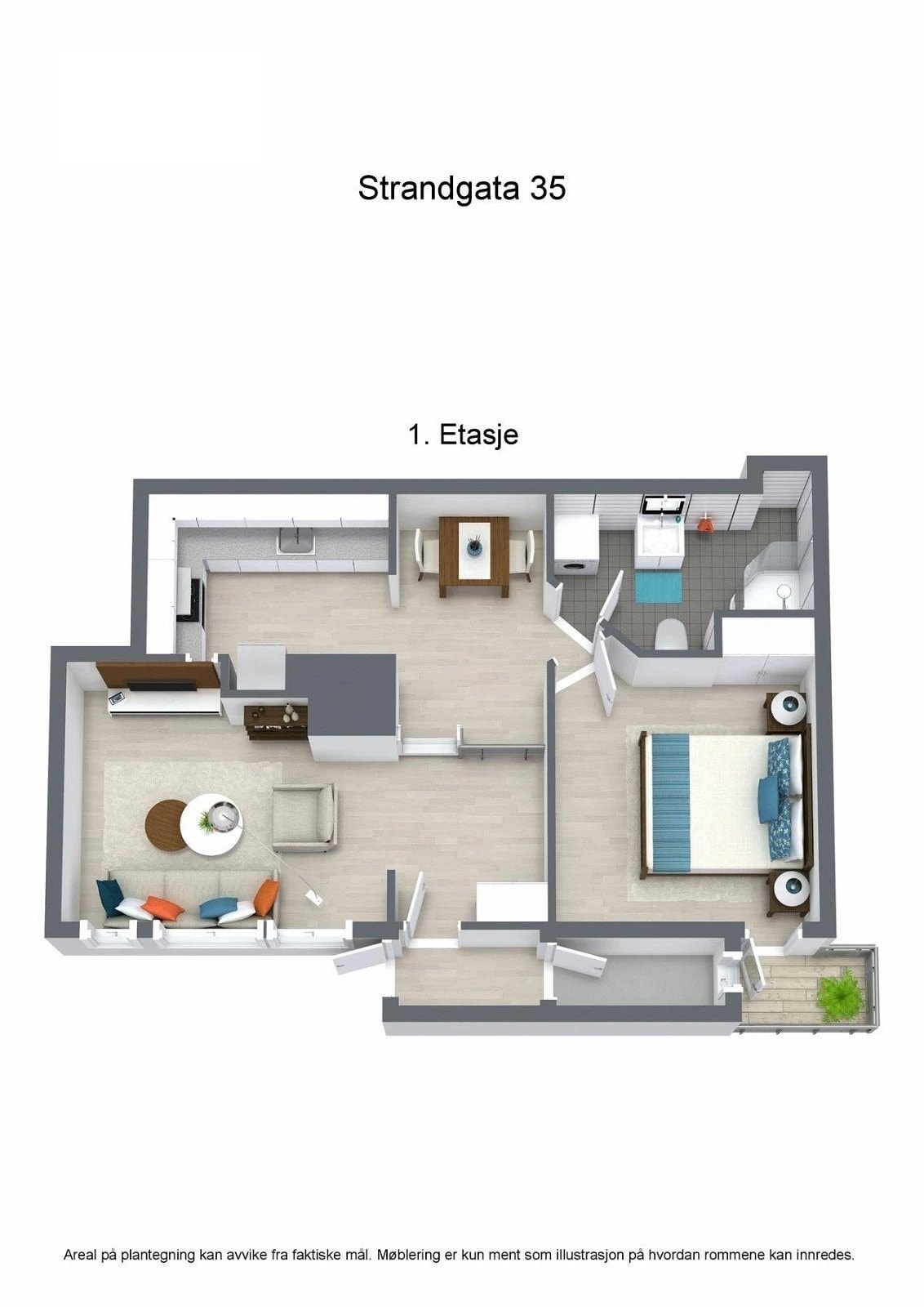 Planløsning 3d Galleribilde