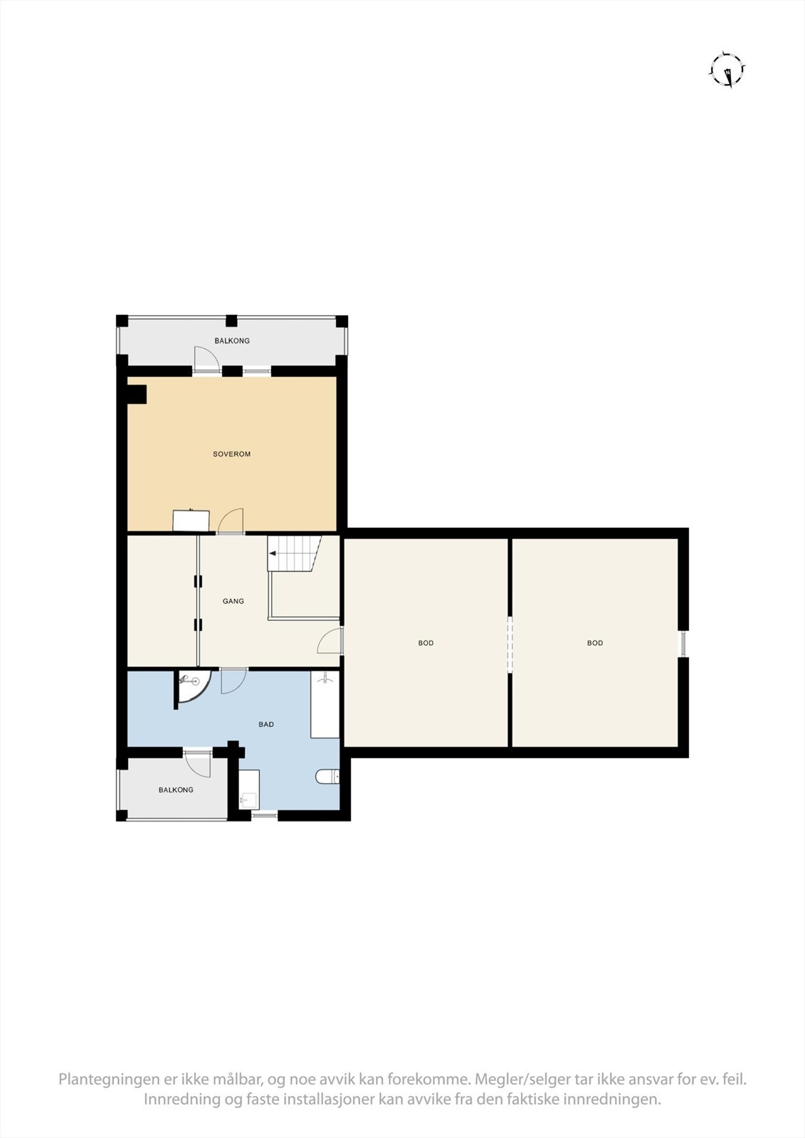 Plantegning 2. etasje Galleribilde