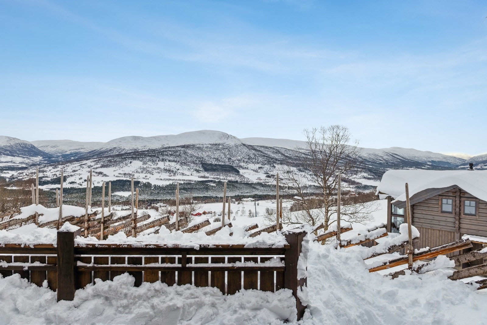 Utsikt fra terrassen. Galleribilde