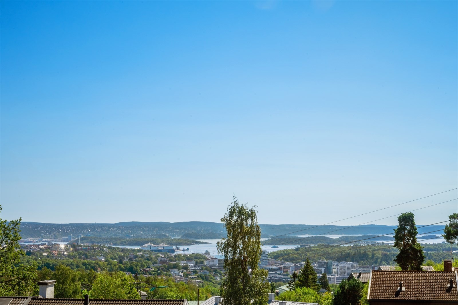 Utsikt over Oslo fra takterrassen! Galleribilde