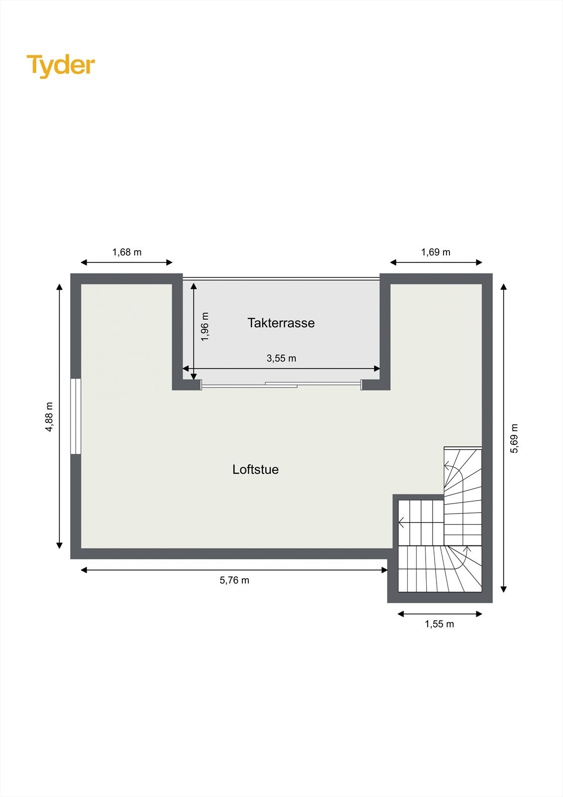 Loftstue. Galleribilde