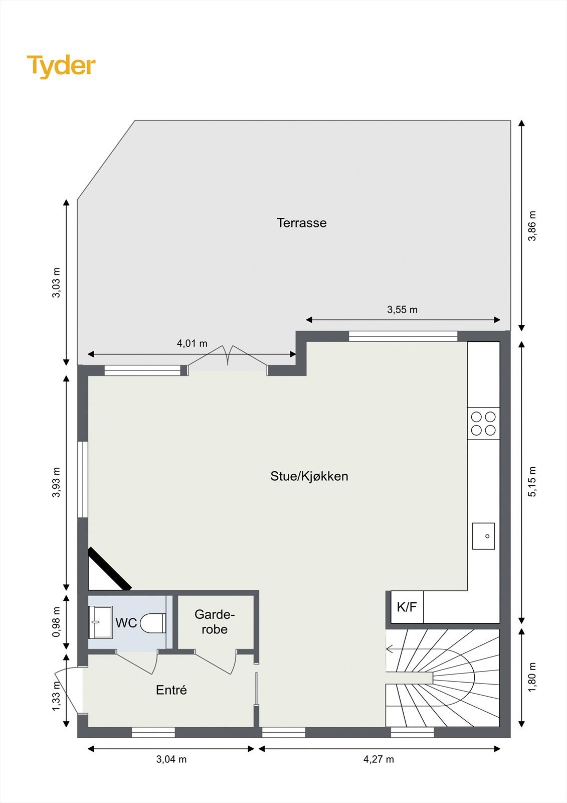 Plantegning 1. Etasje Galleribilde